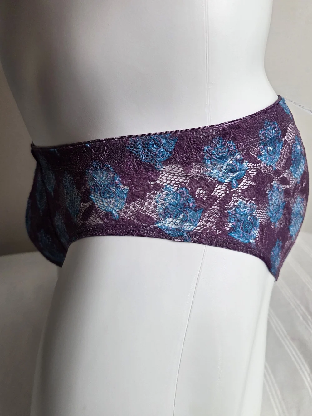 Cosabella Men's Printed Briefs - Burgundy Blue Floral